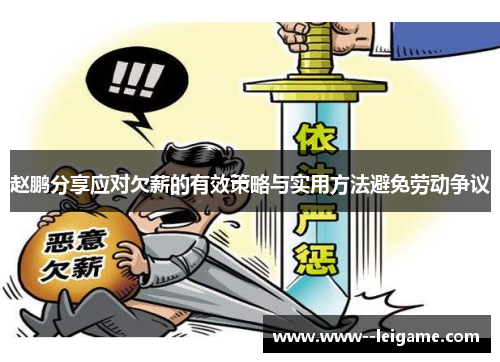 赵鹏分享应对欠薪的有效策略与实用方法避免劳动争议 赵鹏分享应对欠薪的有效策略与实用方法避免劳动争议